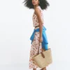 Andrea Linen Shell Top Ivory, Bloom Scatter