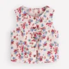 Andrea Linen Shell Top Ivory, Bloom Scatter