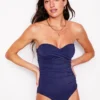 Andros Twist Front Swimsuit Navy Andros Twist Front Swimsuit Navy