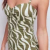 Andros Twist Front Swimsuit Woodland Green, Rhythmic Wave Andros Twist Front Swimsuit Woodland Green, Rhythmic Wave