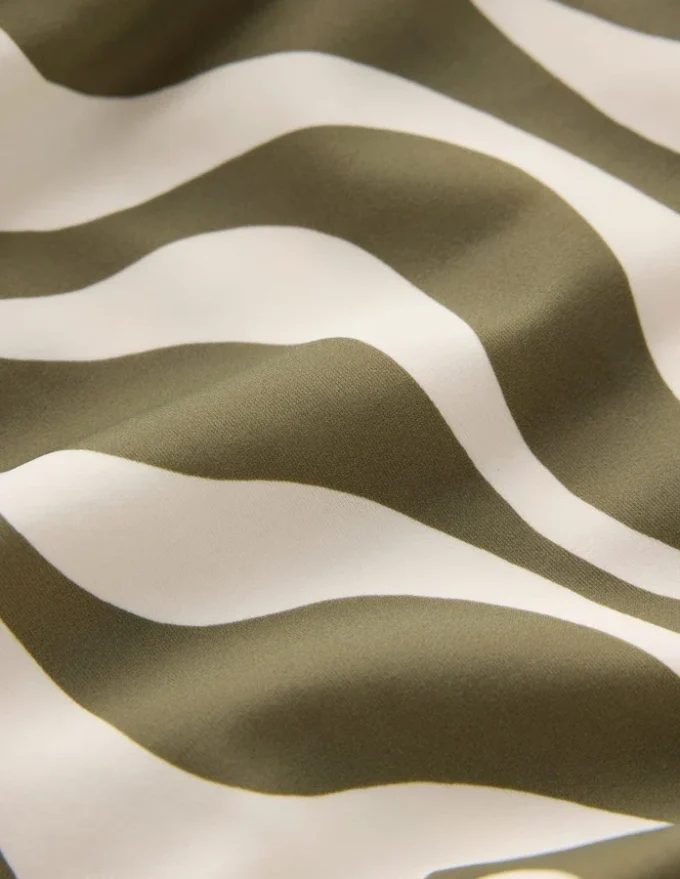 Andros Twist Front Swimsuit Woodland Green, Rhythmic Wave Andros Twist Front Swimsuit Woodland Green, Rhythmic Wave