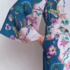Angel Sleeve Boat Neck Dress Tourmaline Blue, Orchid Canopy Angel Sleeve Boat Neck Dress Tourmaline Blue, Orchid Canopy