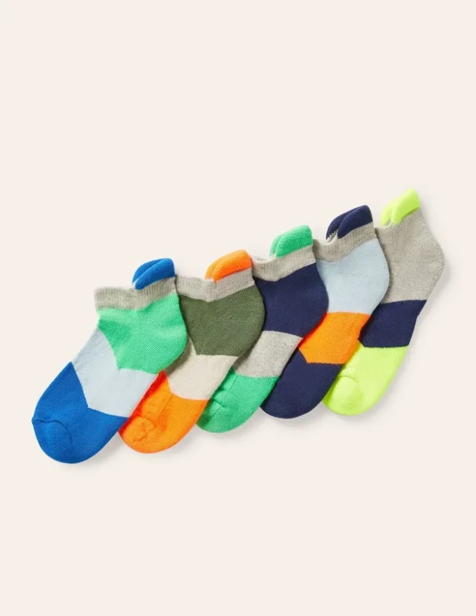 Ankle Socks 5 Pack Multi Chevron