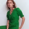 Anna Linen Jumpsuit Amazon Green Anna Linen Jumpsuit Amazon Green