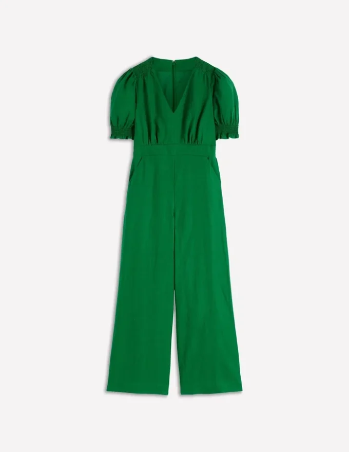 Anna Linen Jumpsuit Amazon Green Anna Linen Jumpsuit Amazon Green
