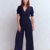 Anna Linen Jumpsuit Navy Anna Linen Jumpsuit Navy