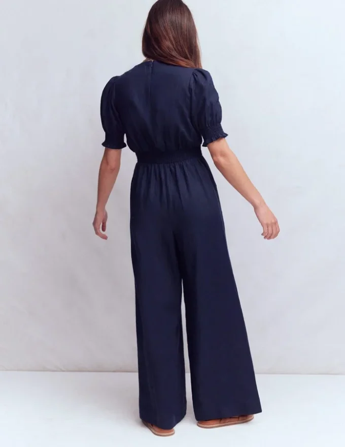 Anna Linen Jumpsuit Navy Anna Linen Jumpsuit Navy