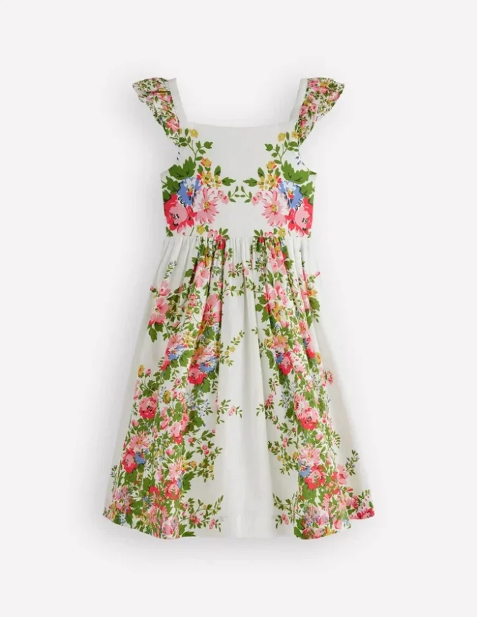 Annalisa Twirly Sundress Soft Ivory Floral Annalisa Twirly Sundress Soft Ivory Floral