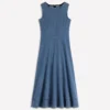 Annet Denim Midi Dress Mid Vintage Annet Denim Midi Dress Mid Vintage