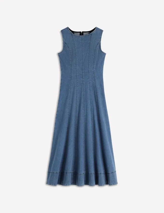 Annet Denim Midi Dress Mid Vintage Annet Denim Midi Dress Mid Vintage