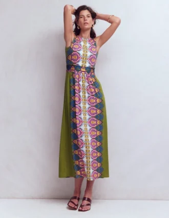 Antonia Jersey Maxi Dress Multi, Ornamental Garden