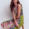 Antonia Jersey Maxi Dress Multi, Ornamental Garden Antonia Jersey Maxi Dress Multi, Ornamental Garden