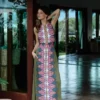 Antonia Jersey Maxi Dress Multi, Ornamental Garden Antonia Jersey Maxi Dress Multi, Ornamental Garden