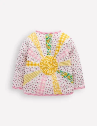 Appliqué Quilted Jacket Patchwork Ditsy Sun