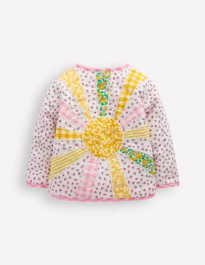 Appliqué Quilted Jacket Patchwork Ditsy Sun
