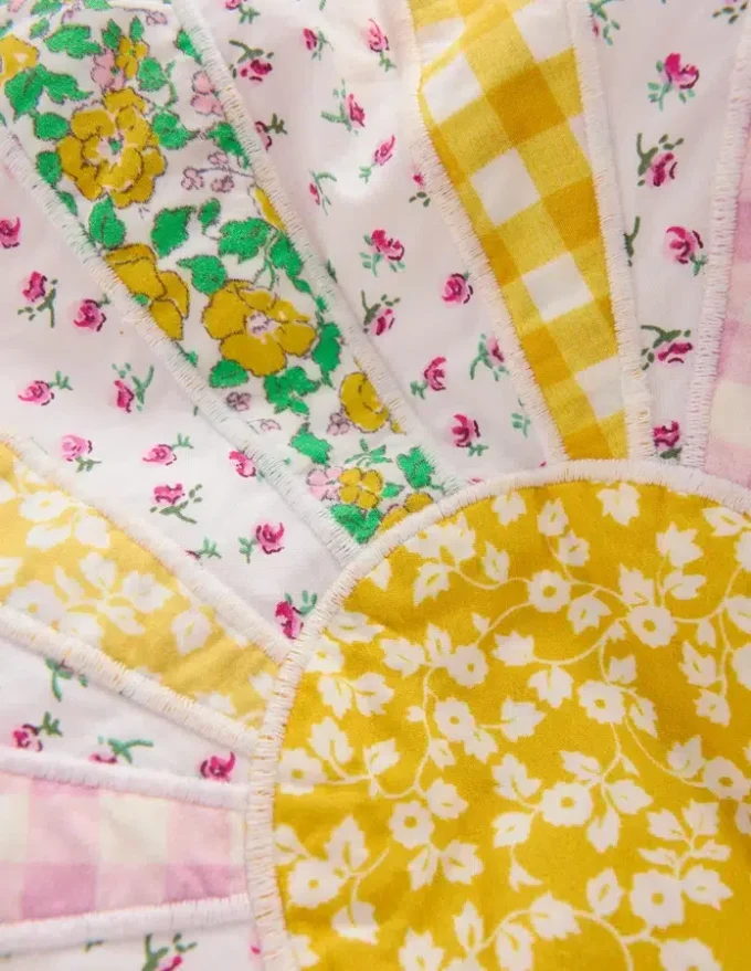 Appliqué Quilted Jacket Patchwork Ditsy Sun