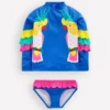 Appliqué Rash Vest Set Azure Blue Parrot Appliqué Rash Vest Set Azure Blue Parrot