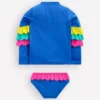 Appliqué Rash Vest Set Azure Blue Parrot Appliqué Rash Vest Set Azure Blue Parrot