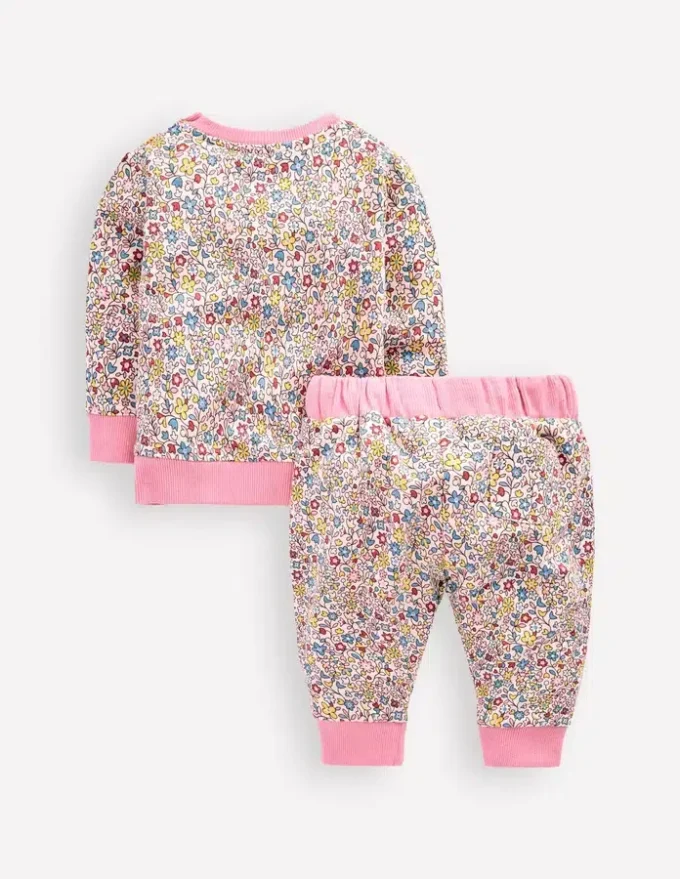 Appliqué Sweatshirt Set Multi Vintage Floral Ditsy Appliqué Sweatshirt Set Multi Vintage Floral Ditsy