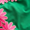 Appliqué Swimsuit Pea Green/Sorbet Pink Daisy Appliqué Swimsuit Pea Green/Sorbet Pink Daisy