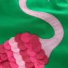 Applique Pull-on Pants Green Flamingos Applique Pull-on Pants Green Flamingos