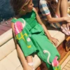 Applique Pull-on Pants Green Flamingos Applique Pull-on Pants Green Flamingos