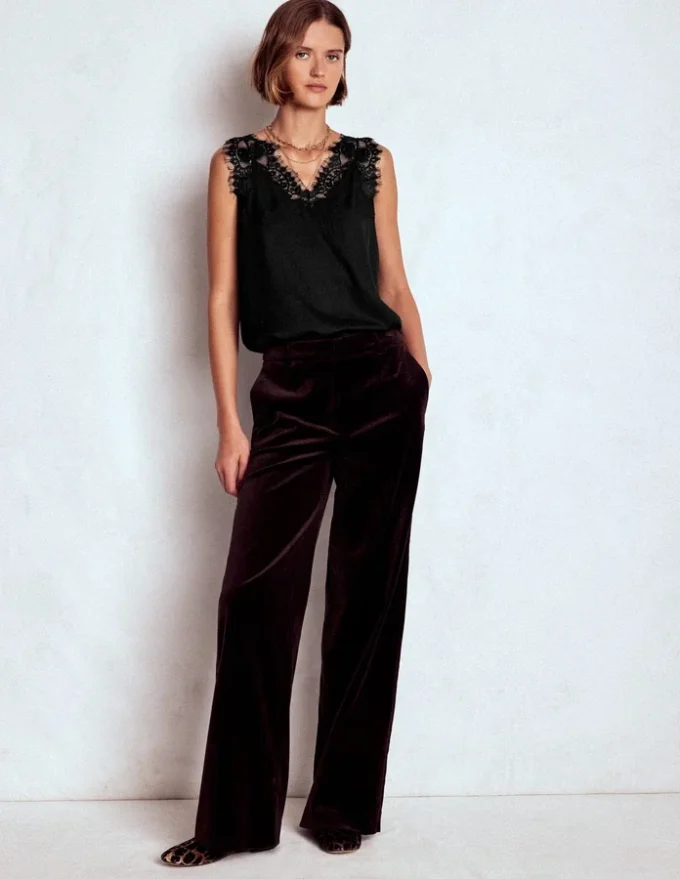 Ara Silk Blend Lace Cami Black Ara Silk Blend Lace Cami Black