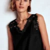 Ara Silk Blend Lace Cami Black Ara Silk Blend Lace Cami Black