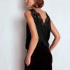 Ara Silk Blend Lace Cami Black Ara Silk Blend Lace Cami Black