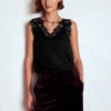 Ara Silk Blend Lace Cami Black Ara Silk Blend Lace Cami Black