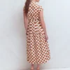 Arabella Cotton Maxi Dress Ginger, Painted Dot