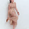 Arabella Cotton Maxi Dress Ginger, Painted Dot