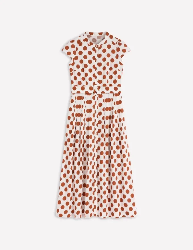 Arabella Cotton Maxi Dress Ginger, Painted Dot