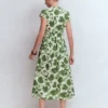 Arabella Cotton Maxi Dress Green Elegant Blossom Arabella Cotton Maxi Dress Green Elegant Blossom