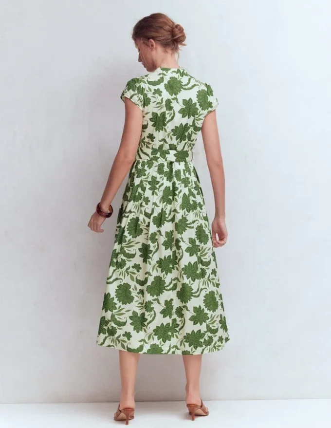 Arabella Cotton Maxi Dress Green Elegant Blossom Arabella Cotton Maxi Dress Green Elegant Blossom