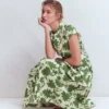 Arabella Cotton Maxi Dress Green Elegant Blossom Arabella Cotton Maxi Dress Green Elegant Blossom