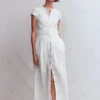 Arabella Cotton Maxi Dress White Broderie Arabella Cotton Maxi Dress White Broderie