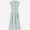 Arabella Linen Blend Dress Ice Cube Blue, Blossom Trail Arabella Linen Blend Dress Ice Cube Blue, Blossom Trail