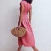 Arabella Linen Blend Dress Pink Heather Arabella Linen Blend Dress Pink Heather