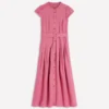 Arabella Linen Blend Dress Pink Heather Arabella Linen Blend Dress Pink Heather