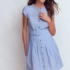 Arabella Short Linen Dress Chambray Arabella Short Linen Dress Chambray