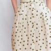 Arabella Short Linen Dress Ivory Painted Dot Spaced Arabella Short Linen Dress Ivory Painted Dot Spaced