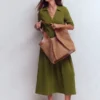 Aria Collared Jersey Dress Promenade Green Aria Collared Jersey Dress Promenade Green