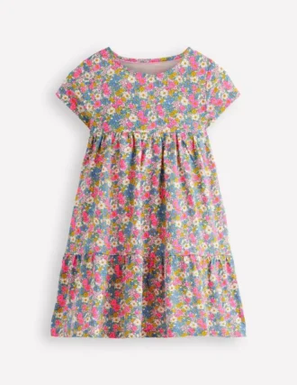 Ariel Twirly Jersey Dress Ditsy Floral