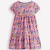 Ariel Twirly Jersey Dress Meadowsweet Pink Garden Floral Ariel Twirly Jersey Dress Meadowsweet Pink Garden Floral