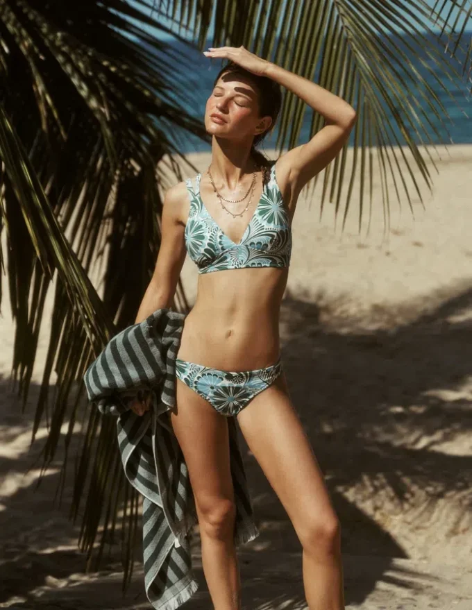 Arles Bikini Top Air Blue, Euphoric Gardens Arles Bikini Top Air Blue, Euphoric Gardens