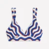 Arles Bikini Top Multi, Wavy Stripe Arles Bikini Top Multi, Wavy Stripe