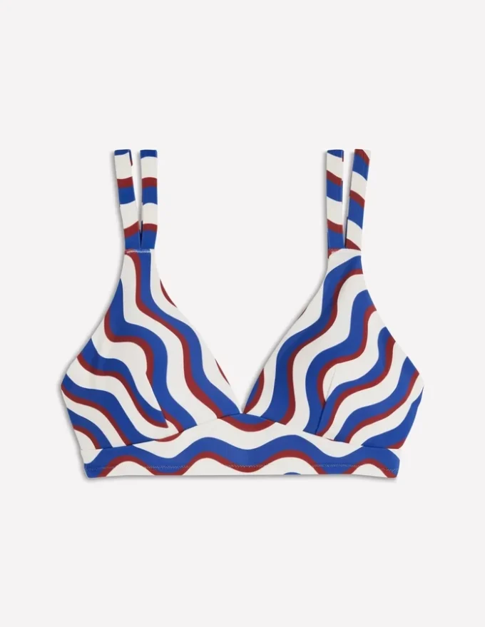 Arles Bikini Top Multi, Wavy Stripe Arles Bikini Top Multi, Wavy Stripe