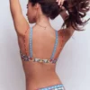 Arles Bikini Top Pink, Ornamental Trellis