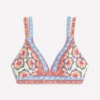 Arles Bikini Top Pink, Ornamental Trellis